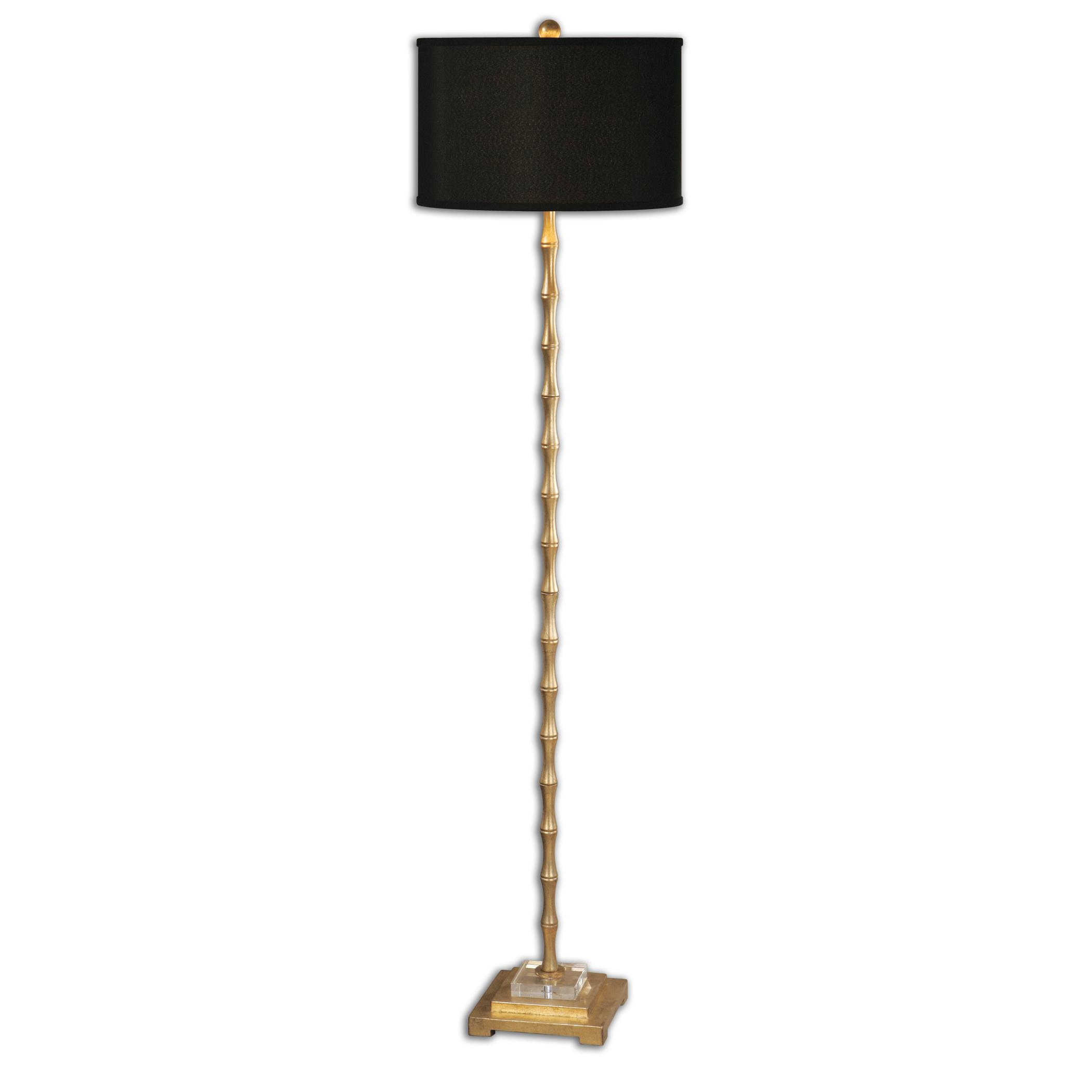 Gold bamboo outlet floor lamp